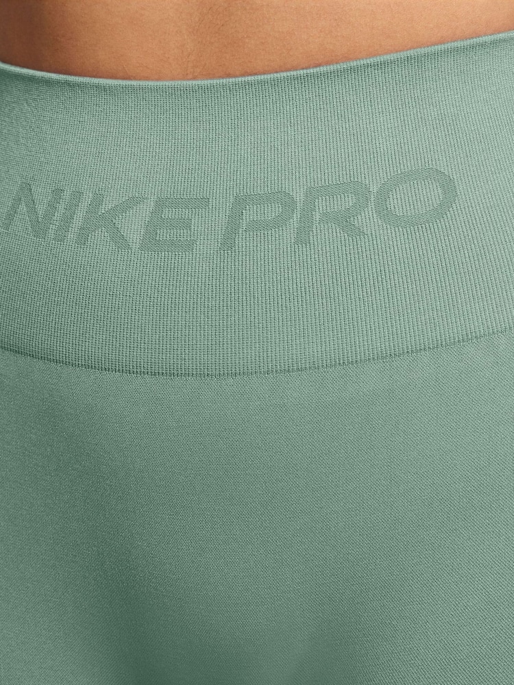 Nike Steam Green Pro Seamless High Waisted 7/8ths Leggings - Image 3 of 3