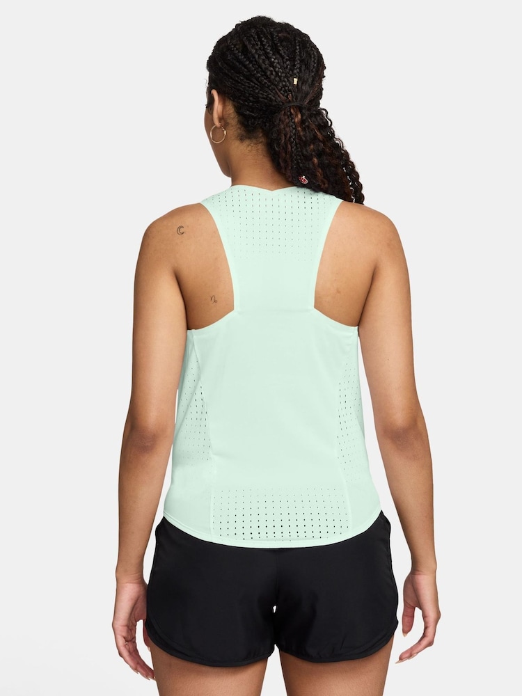 Nike Barely Green AeroSwift Dri-FIT ADV Running Vest Top - Image 2 of 3