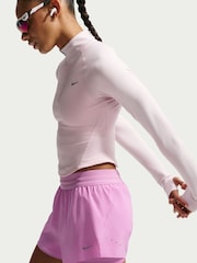 Nike Purple Swift Dri-FIT Mid Rise 2-in-1 Running Shorts - Image 5 of 6