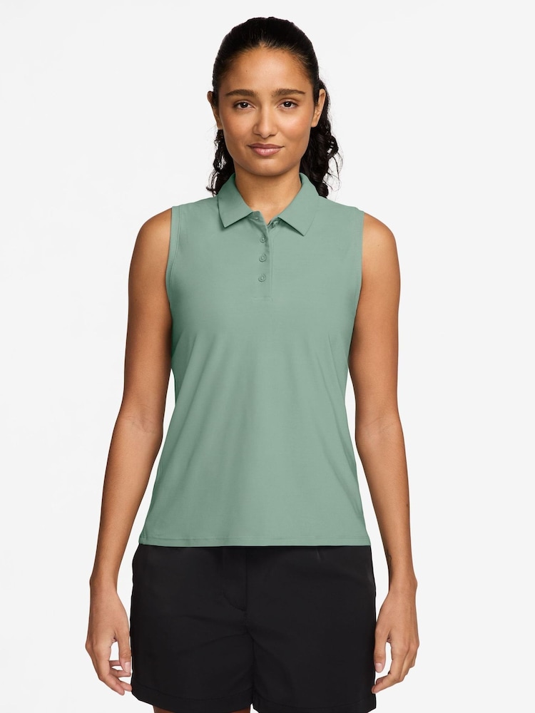 Nike Steam Green Victory Dri-FIT Sleeveless Polo Shirt - Image 1 of 3