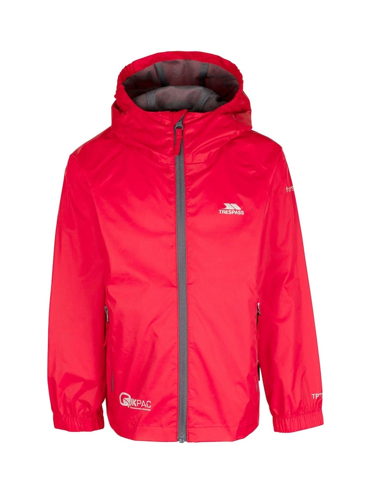Trespass Red Qikpac X Packable Waterproof Jacket - Image 1 of 3