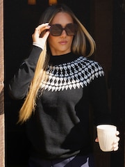 The Little Tailor Smart Fairisle Funnel Neck Knit Jumper - Image 2 of 4