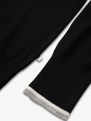 Schwarz - The Little Tailor Smart Fairisle Funnel Neck Knit Jumper - Bild 8 von 8