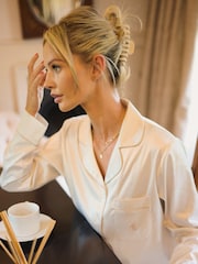 The Little Tailor Satin Button Through Pyjamas - Image 4 of 4