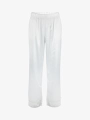 Crema - The Little Tailor Satin Button Through Pyjamas - Imagen 7 de 14