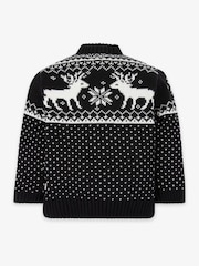 Baby Christmas Reindeer Fairisle Jumper - Image 3 of 5