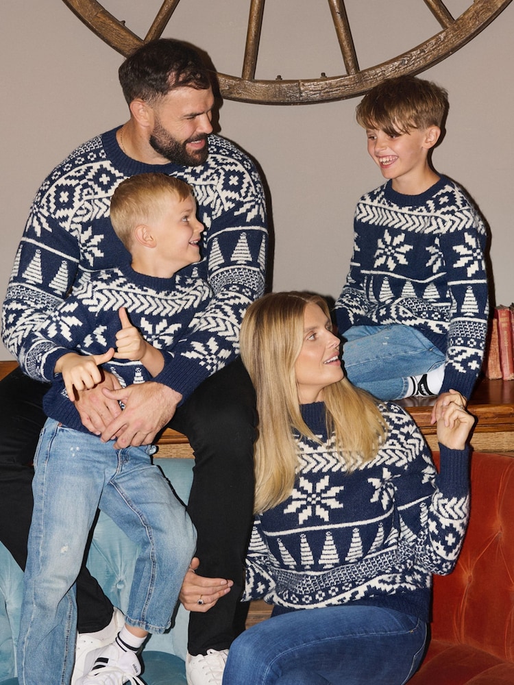 The Little Tailor Kids Chunky Two Tone Fairisle Jumper - Image 6 of 6 The Little Tailor Kids Chunky Two Tone Fairisle Jumper - Image 6 of 6