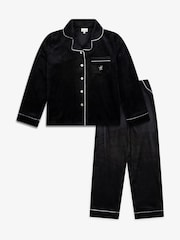 The Little Tailor Kids Luxury Soft Touch Velour Christmas Pyjamas - Image 3 of 10