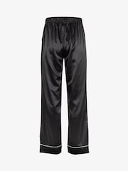 Negro - The Little Tailor Satin Button Through Pyjamas - Imagen 12 de 13