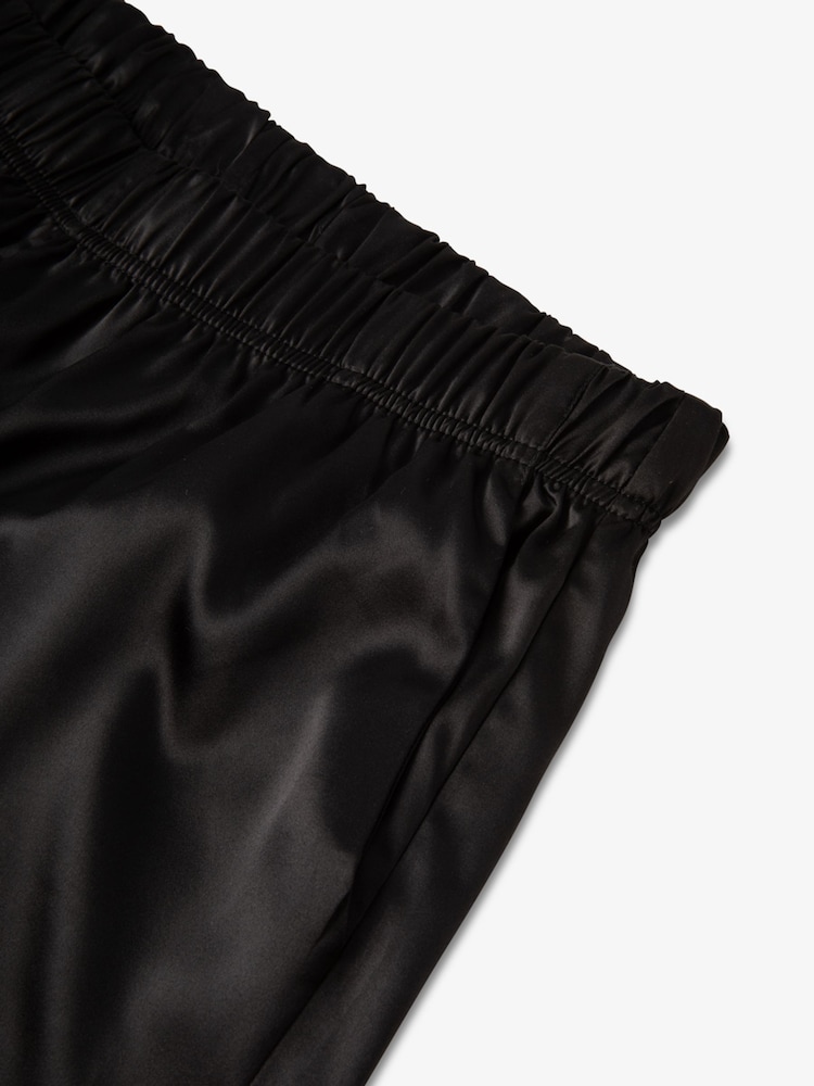 Negro - The Little Tailor Satin Button Through Pyjamas - Imagen 13 de 13