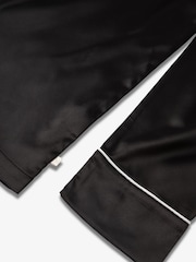Negro - The Little Tailor Satin Button Through Pyjamas - Imagen 8 de 13