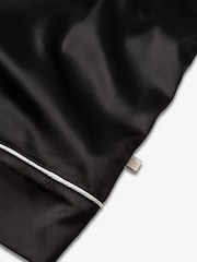 Negro - The Little Tailor Satin Button Through Pyjamas - Imagen 9 de 13