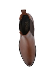 Jones Bootmaker Brown Karlee Leather Slip-In Ankle Boots - Image 4 of 5