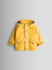 JoJo Maman Bébé Bright Yellow Waterproof Cosy Lined Fisherman's Jacket - Image 1 of 6