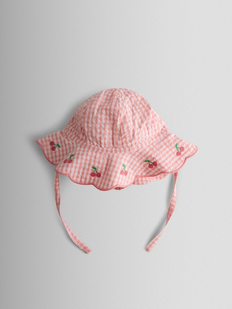 JoJo Maman Bébé Pink Floppy Sun Hat - Image 2 of 4