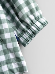 JoJo Maman Bébé Green Gingham Jacket - Image 4 of 4