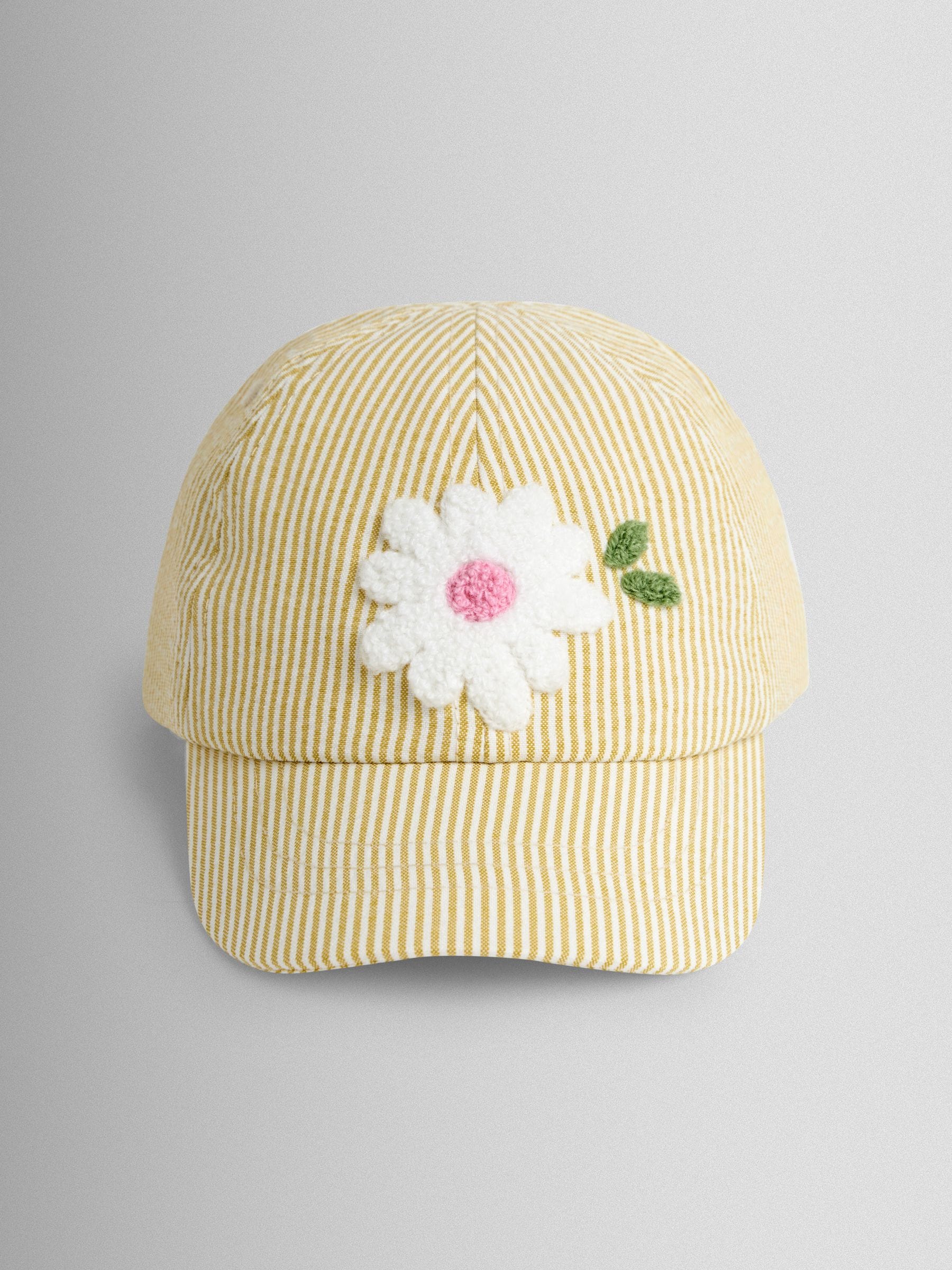 Jojo Maman Bébé Yellow Flower Bouclé Cap