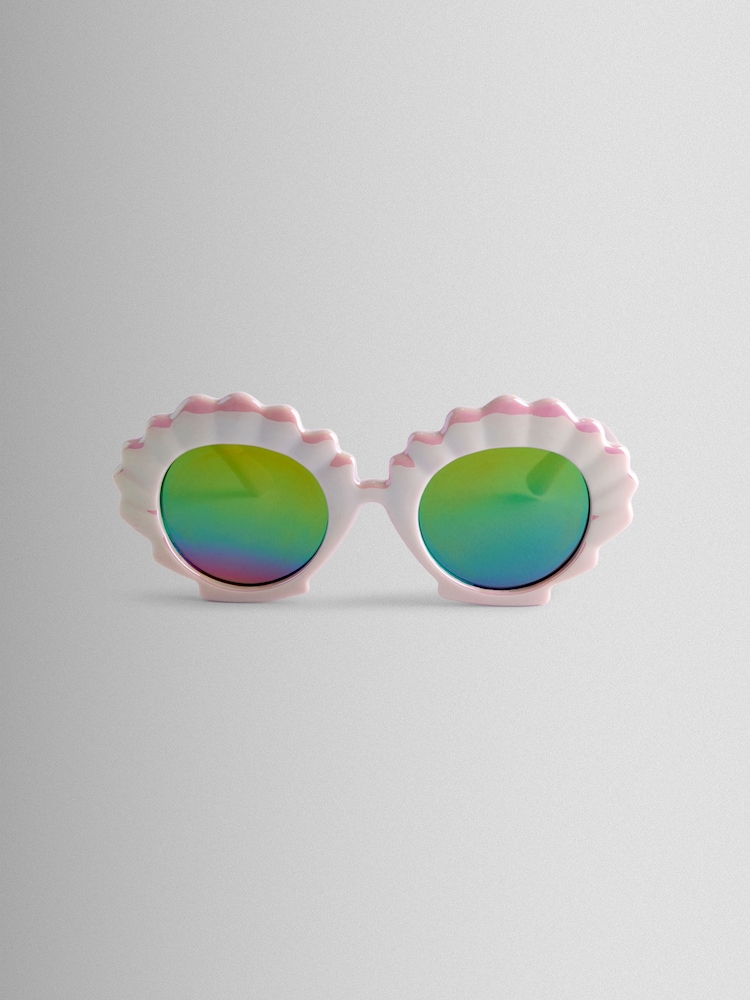 JoJo Maman Bébé Pink Round Sunglasses - Image 1 of 3 JoJo Maman Bébé Pink Round Sunglasses - Image 1 of 3