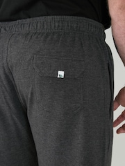 D555 Grey RORY Lightweight Fleece Jogging Bottom With Open Hem And Zipper Pockets - Image 4 of 10