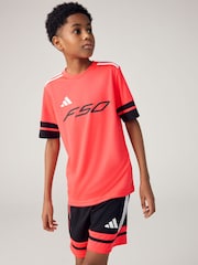 adidas Red/Black F50 Jersey Short Sleeve T-Shirt - Image 1 of 10