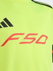 adidas Yellow/Black F50 Jersey Short Sleeve T-Shirt - Image 3 of 6
