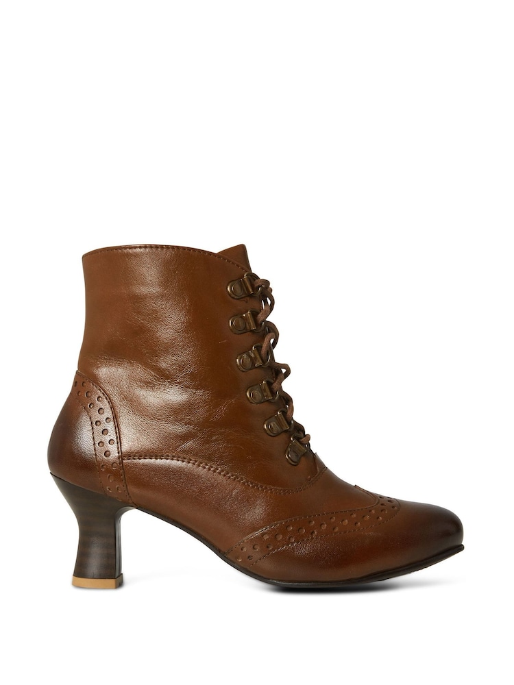 Joe Browns Brown Fenchurch Street Leather Ankle Boots - Image 1 of 4 Joe Browns Brown Fenchurch Street Leather Ankle Boots - Image 1 of 4