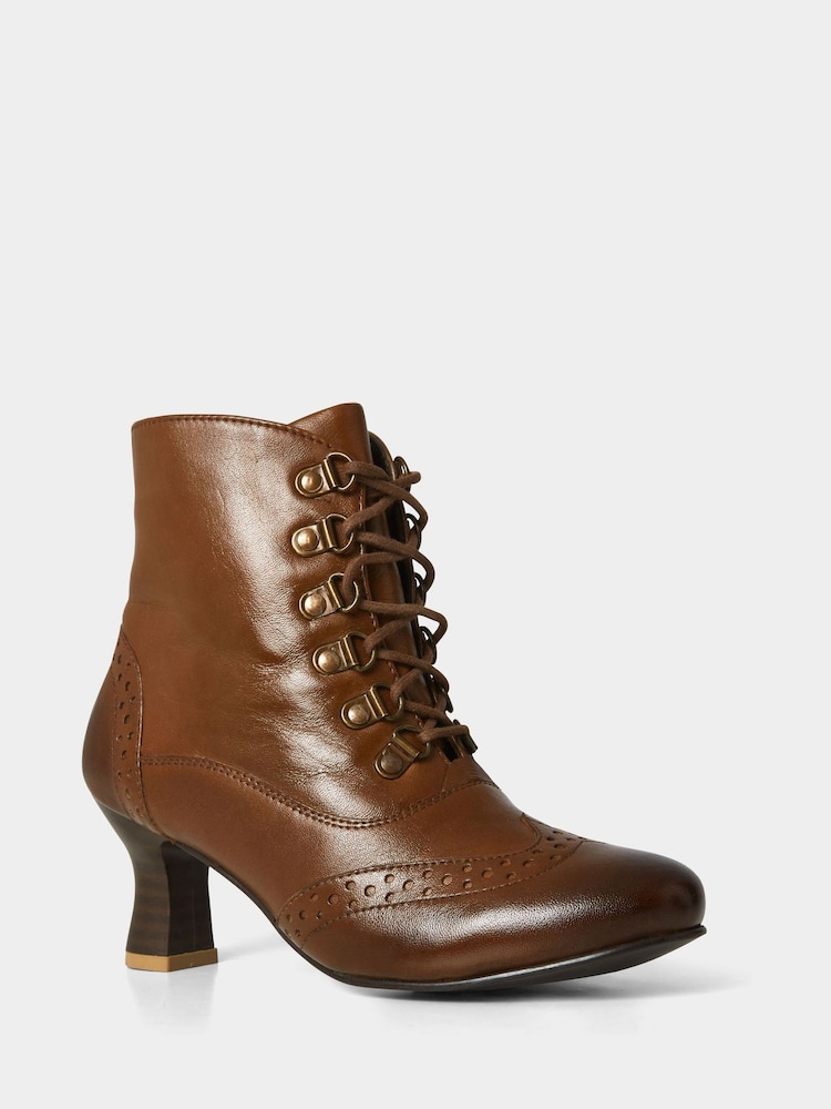 Joe Browns Brown Fenchurch Street Leather Ankle Boots - Image 2 of 4 Joe Browns Brown Fenchurch Street Leather Ankle Boots - Image 2 of 4