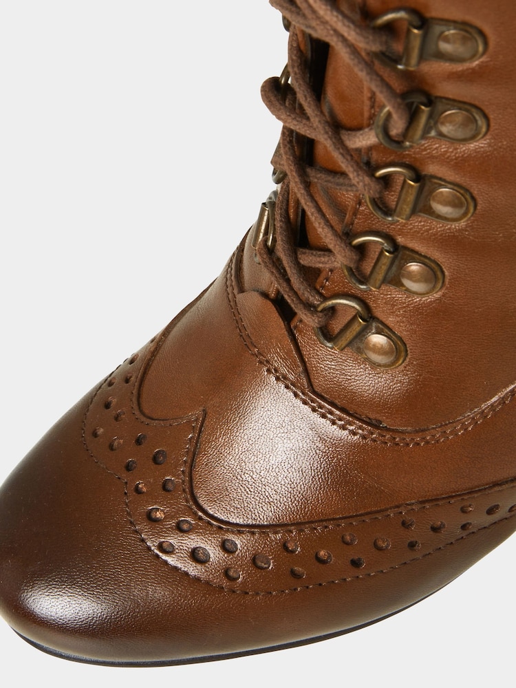 Joe Browns Brown Fenchurch Street Leather Ankle Boots - Image 4 of 4 Joe Browns Brown Fenchurch Street Leather Ankle Boots - Image 4 of 4