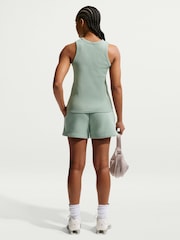 Nike Steam Green Ribbed Racerback Vest Top - Image 2 of 5