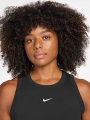 Nike Black Ribbed Racerback Vest Top - Image 3 of 3