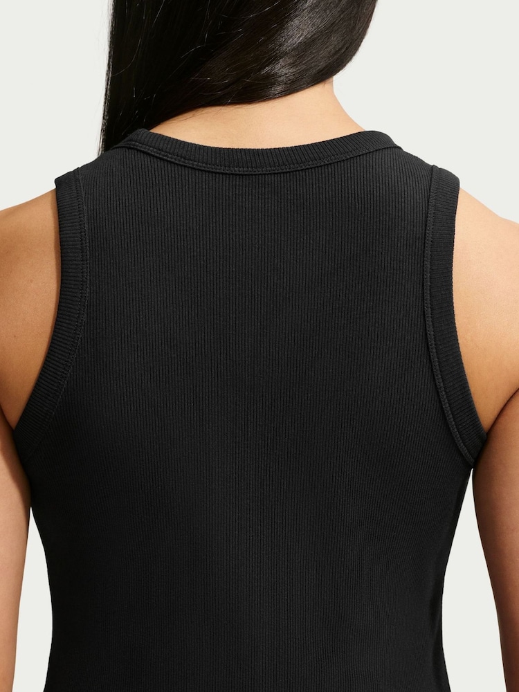Nike Black Ribbed Racerback Vest Top - Image 5 of 5