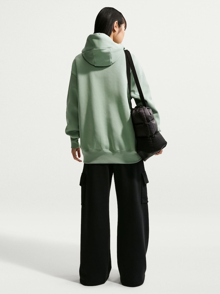 Nike Green Sportswear Phoenix Fleece Oversized Graphic Hoodie - Image 2 of 5 Nike Green Sportswear Phoenix Fleece Oversized Graphic Hoodie - Image 2 of 5