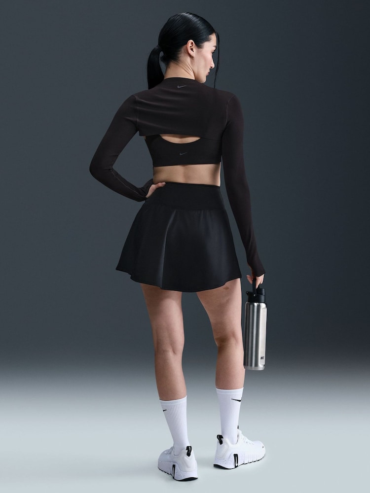 Nike Black One Dri-FIT Tennis Style Skirt - Image 2 of 6