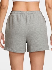 Nike Purple Studio Fleece Mid Rise Shorts - Image 2 of 4
