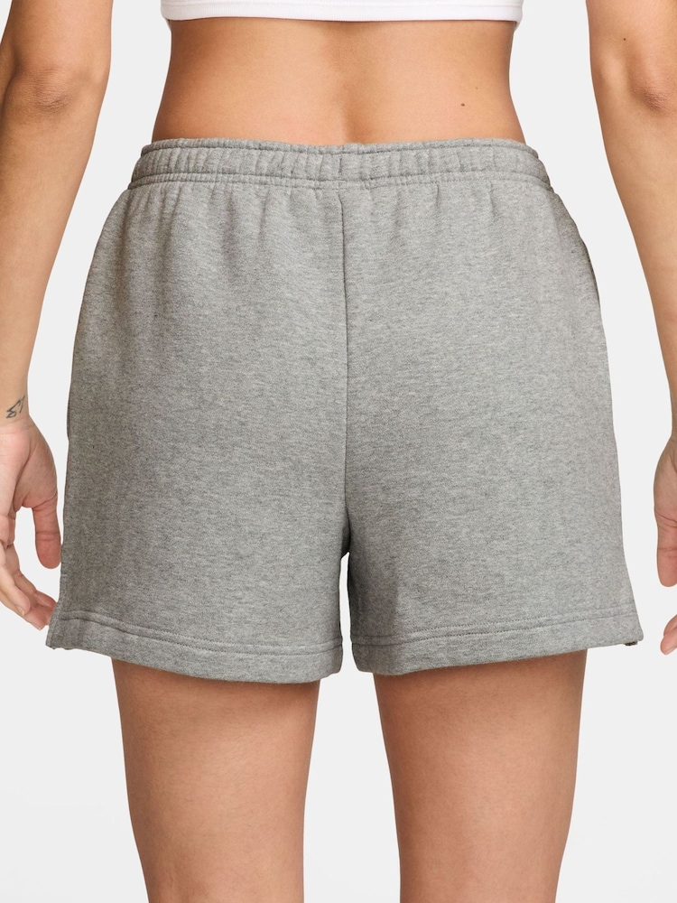Nike Purple Studio Fleece Mid Rise Shorts - Image 2 of 4
