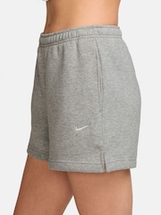 Nike Purple Studio Fleece Mid Rise Shorts - Image 3 of 4
