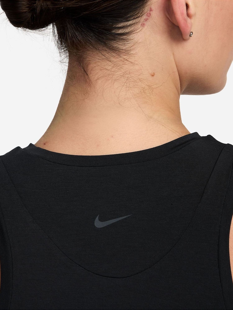 Nike Black Zenvy Dropped Hem Dri-FIT Vest Top - Image 3 of 3