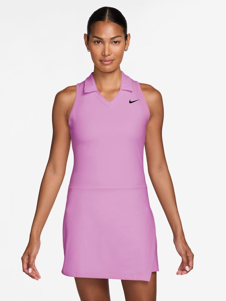 Nike Magenta Pink Club Dri-FIT Golf Dress - Image 1 of 3 Nike Magenta Pink Club Dri-FIT Golf Dress - Image 1 of 3