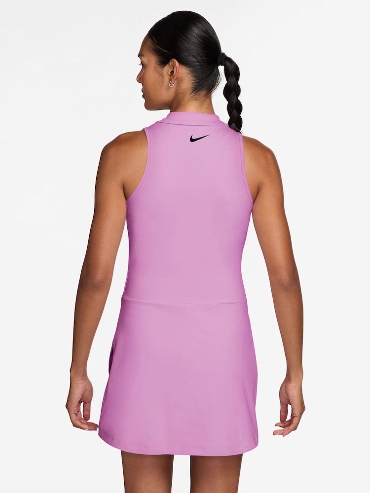 Nike Magenta Pink Club Dri-FIT Golf Dress - Image 2 of 3 Nike Magenta Pink Club Dri-FIT Golf Dress - Image 2 of 3