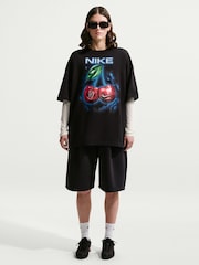 Nike Black Cherry Graphic Oversized T-Shirt - Image 1 of 5