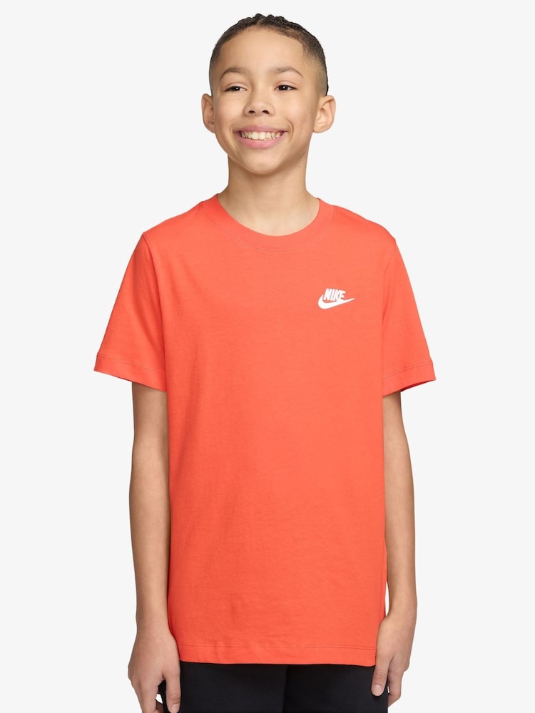 Nike Orange Club T-Shirt - Image 1 of 3 Nike Orange Club T-Shirt - Image 1 of 3