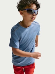 Darbo mėlyna - Nike Miler Dri-FIT trumpomis rankovėmis marškinėliai - 5 paveikslėlis iš 5