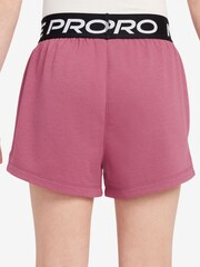 Nike Peony Pink Pro Dri-FIT Fleece Shorts - Image 2 of 4