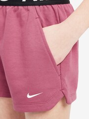 Nike Peony Pink Pro Dri-FIT Fleece Shorts - Image 4 of 4