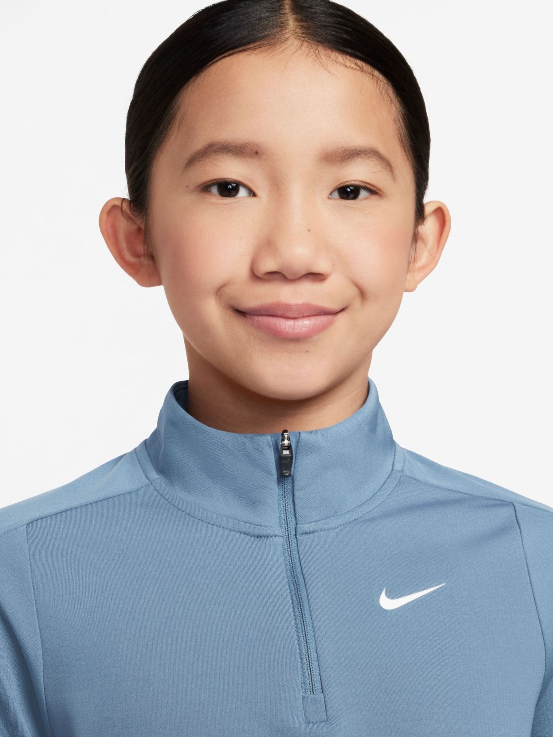 nike 3.0 half zip blue