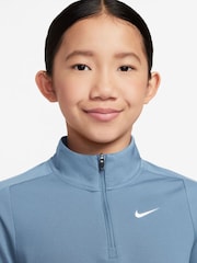 Nike Work Blue Dri-FIT Long Sleeve Half Zip Top - Image 3 of 3