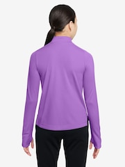 Nike Purple Dri-FIT Long Sleeve Half Zip Top - Image 2 of 3