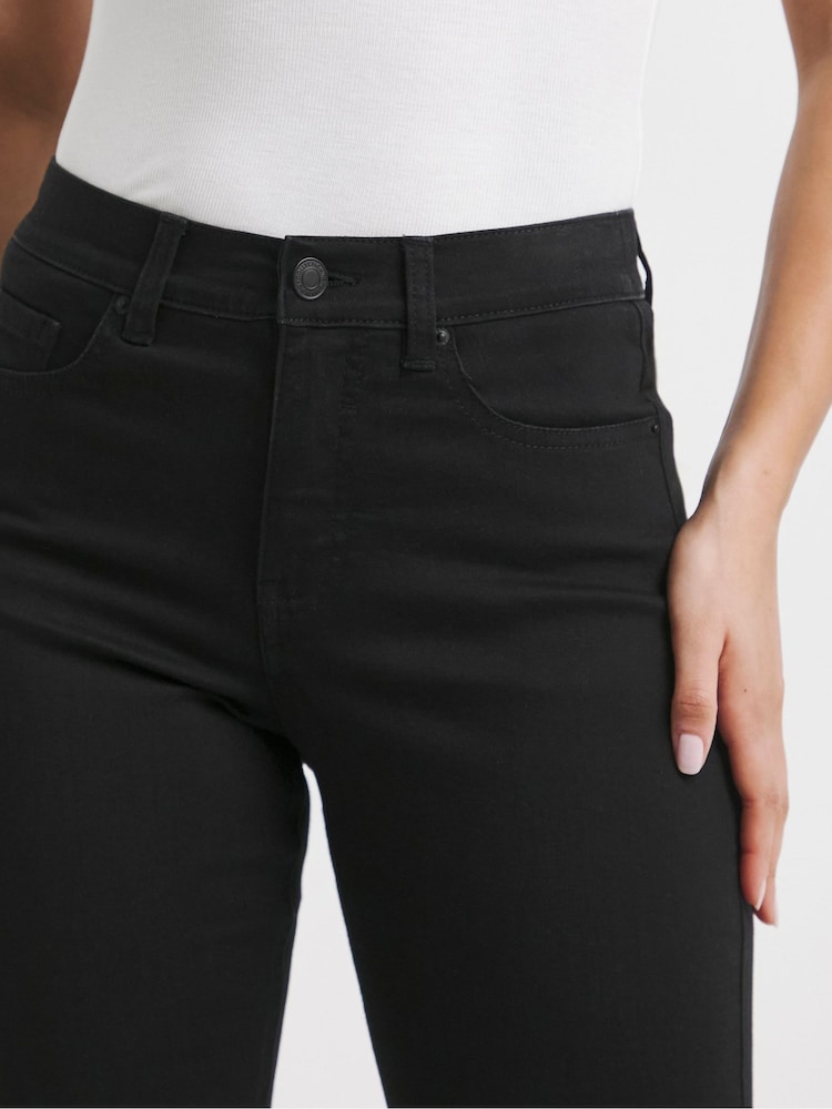 Simply Be Black 24/7 Flared Jeans - Image 4 of 4 Simply Be Black 24/7 Flared Jeans - Image 4 of 4