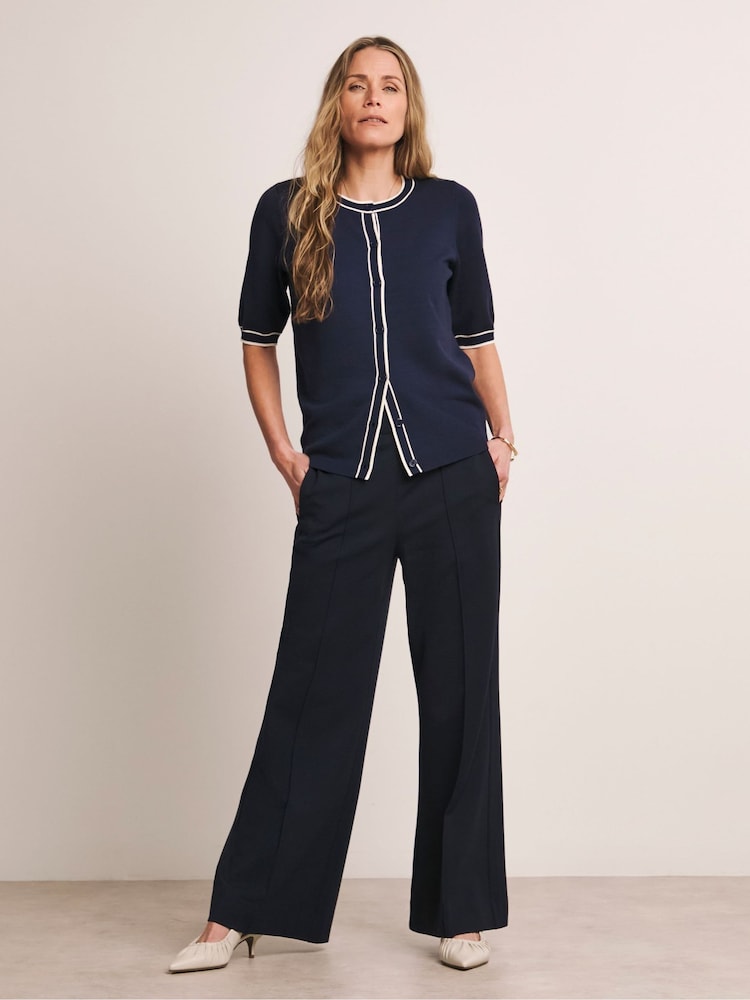 JD Williams Black Anthology By Ponte Pull On Wide Leg Trousers - Image 1 of 4 JD Williams Black Anthology By Ponte Pull On Wide Leg Trousers - Image 1 of 4