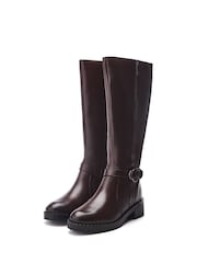Moda in Pelle Sherie Long Boots With Snaffle Trim And Heel Clip - Image 2 of 4